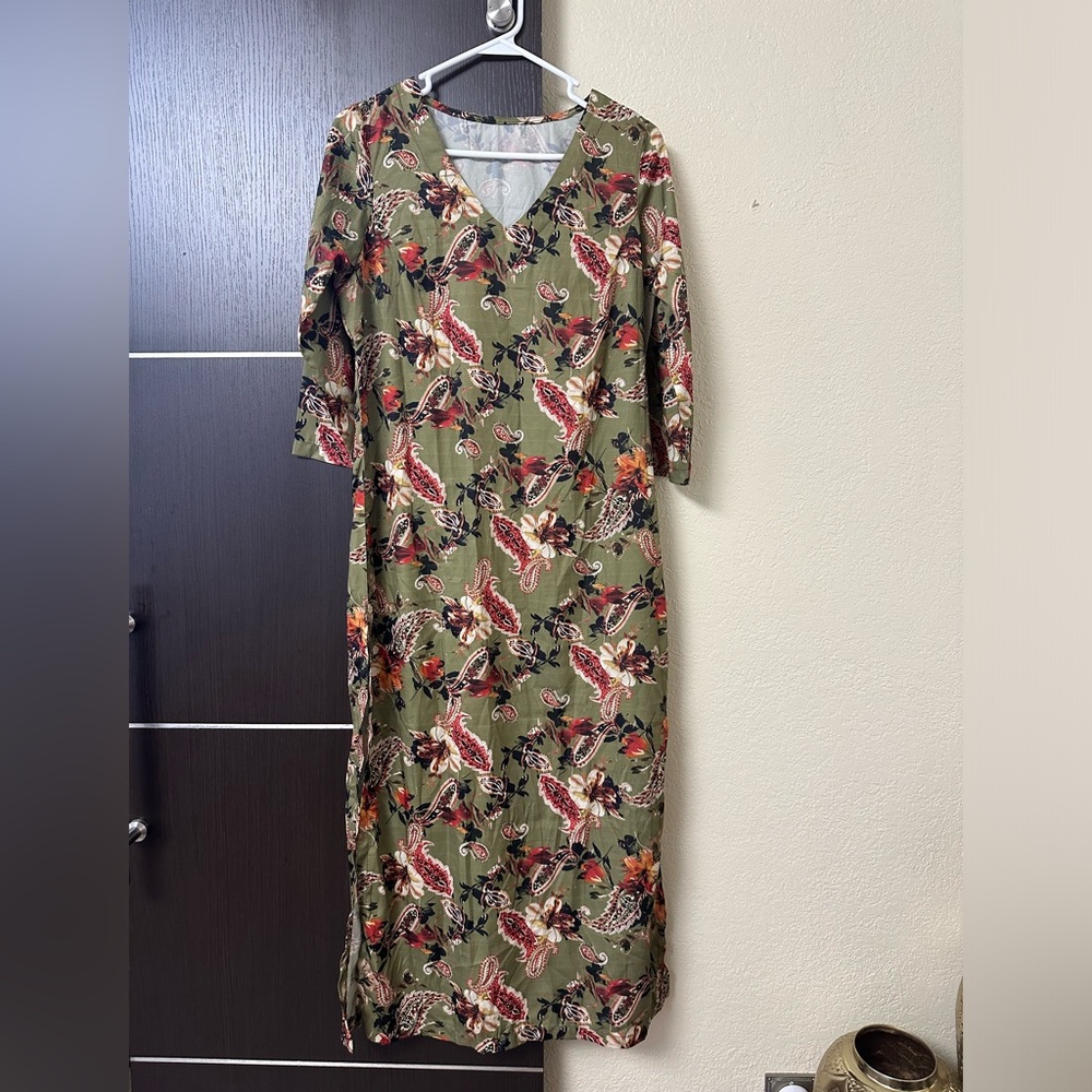 NWOT Made in India Caftan Dress